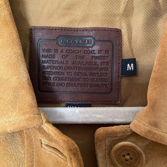 COACH Tan Suede Trench Coat - Picture 5 of 9